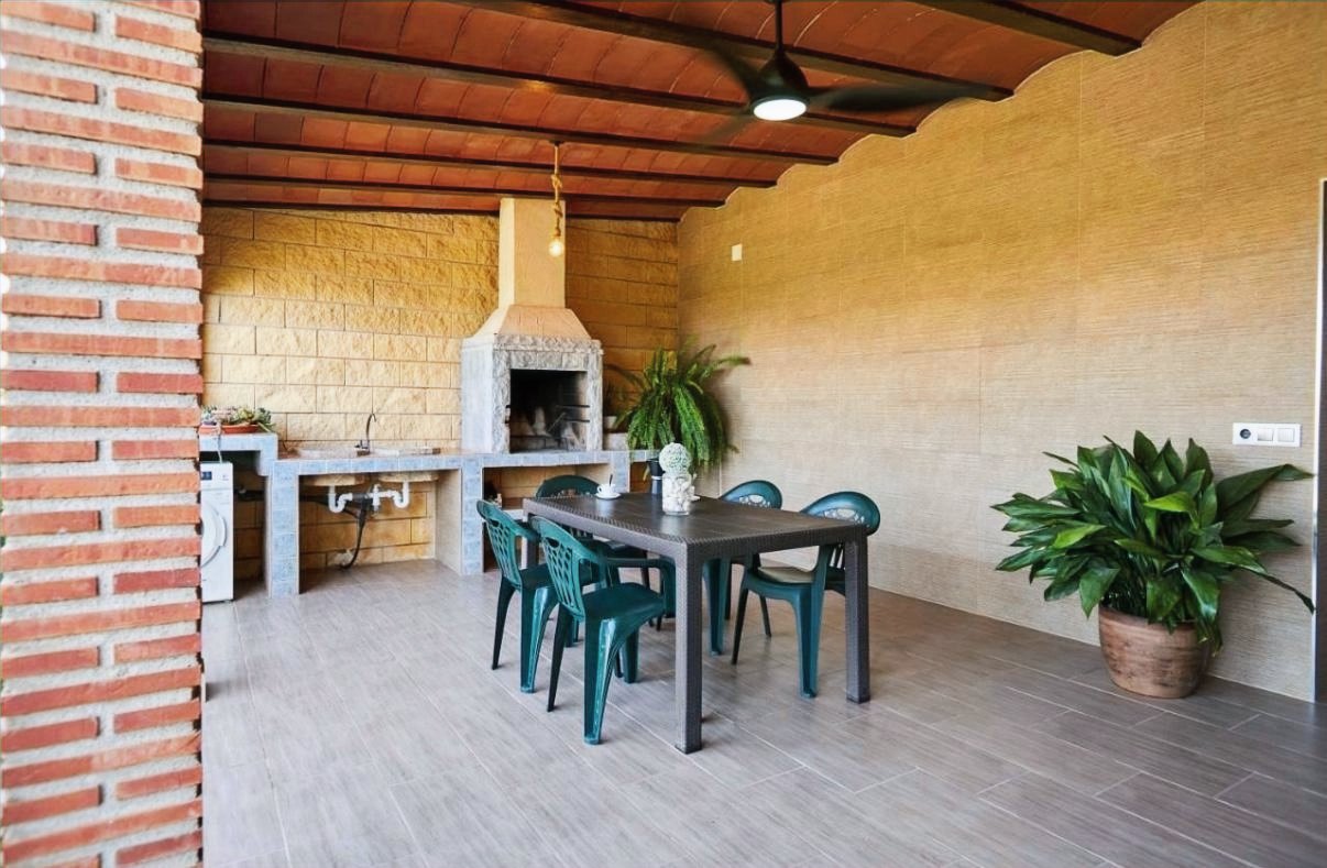 Terraza de barbacoa de Villa Vega
